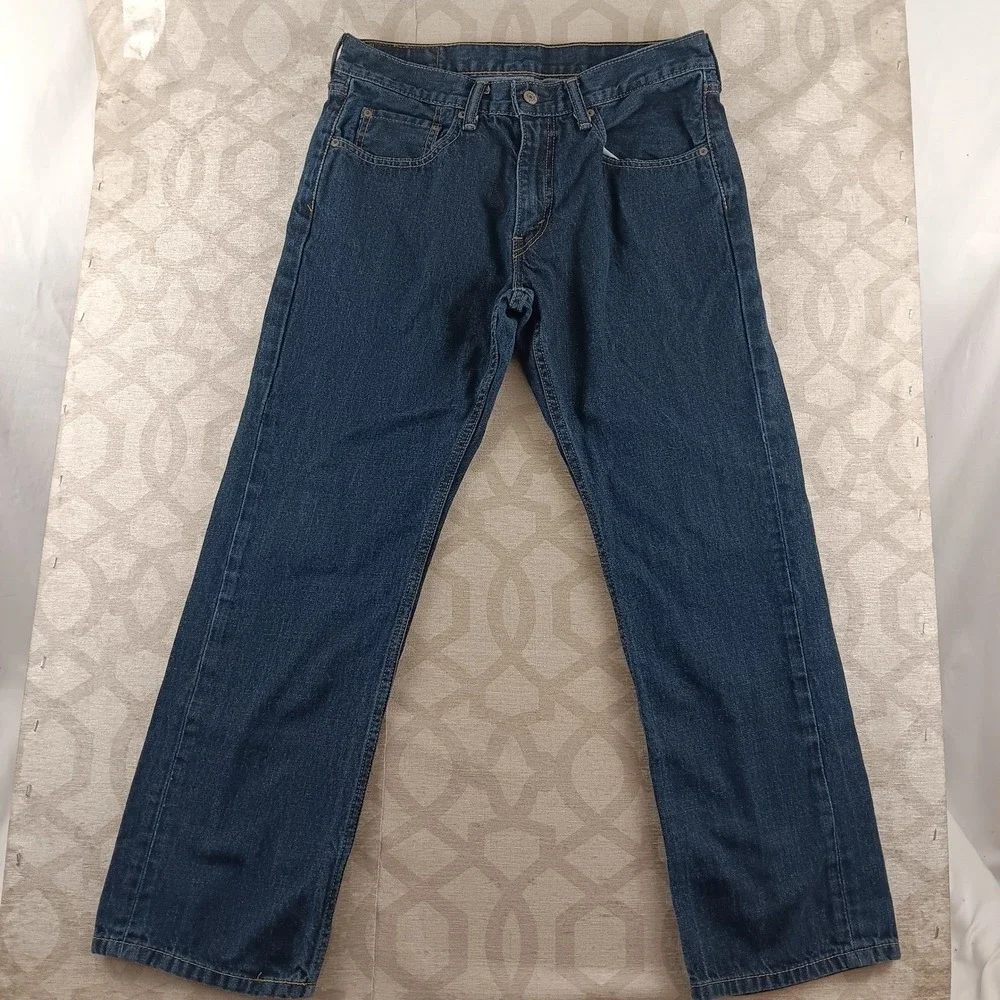 Levi Strauss 559 Jeans‎ Mens W32 L30 Relaxed Fit Dark Wash Denim